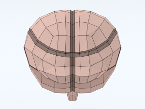 Low Poly Cartoon Monkey Brain Modello 3D