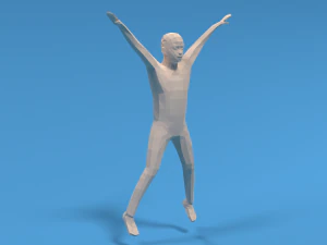 Jumping Jacks pour enfants Low Poly Modèle 3D