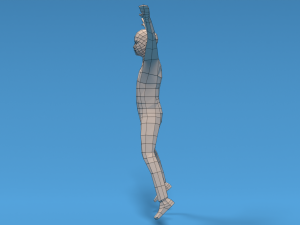 Low Poly Kid Jumping Jacks Modello 3D