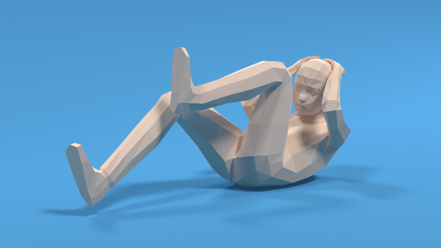Low Poly Kid Bicycle Crunch 3D Модель .c4d .max .obj .3ds .fbx .stl .blend 
