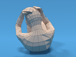 Low Poly Kid Bicycle Crunch 3D Модель