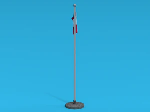 Low Poly Seamless Animated Austria Flag 3D Model