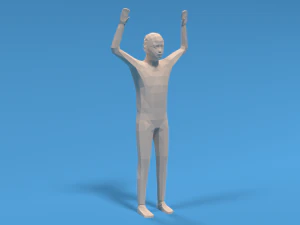 Ręce do g&oacute;ry dla dzieci Low Poly Model 3D