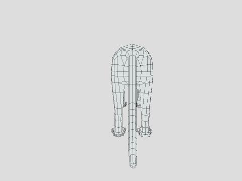 低聚黑豹 3D 模型