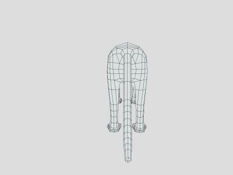 Low Poly Black Panther 3D Model