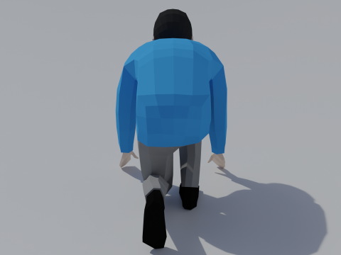 Posizione iniziale del bambino in poli basso Modello 3D