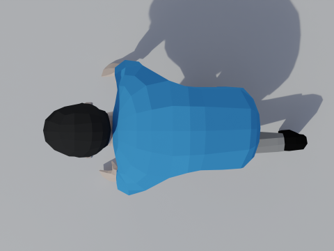 Posizione iniziale del bambino in poli basso Modello 3D