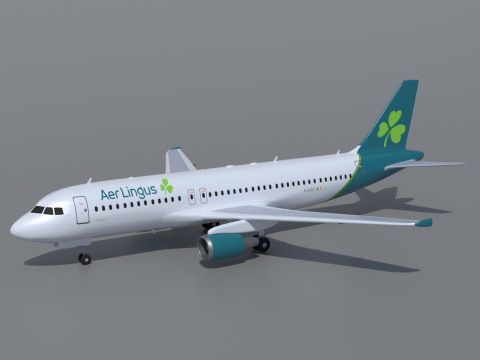 Airbus A320 Aer Lingus Airlines 3D Modell