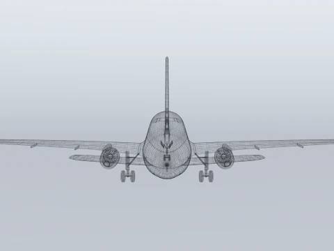 Airbus A320 Aer Lingus Airlines 3D Model