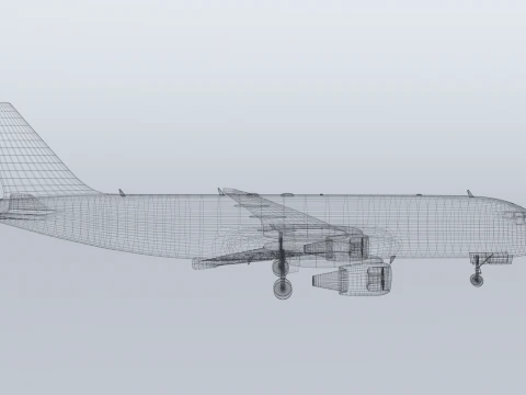 Airbus A320 Aer Lingus Airlines 3D Model