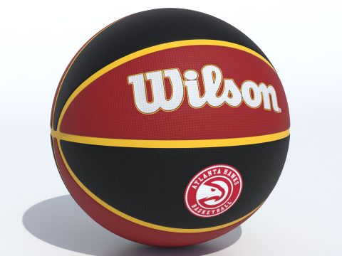 ウィルソン アトランタ ホークス バスケットボール 3Dモデル