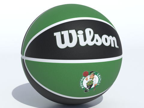 윌슨 보스턴 셀틱스 농구 3D 모델
