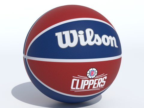 Уилсон Лос-Анджелес Клипперс Баскетбол 3D Модель