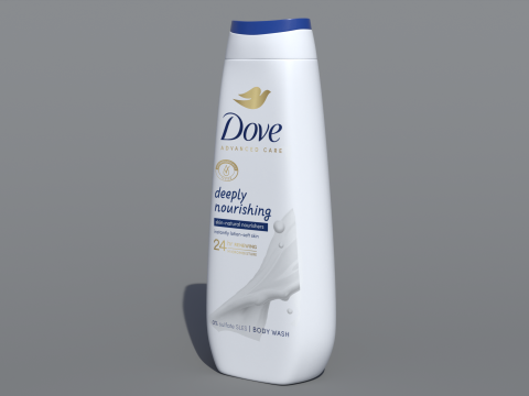 Nettoyant pour le corps profond&eacute;ment nourrissant Dove Advanced Care Modèle 3D