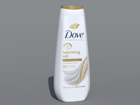 Dove Advanced Care Nourishing Silk Body Wash 3D Model