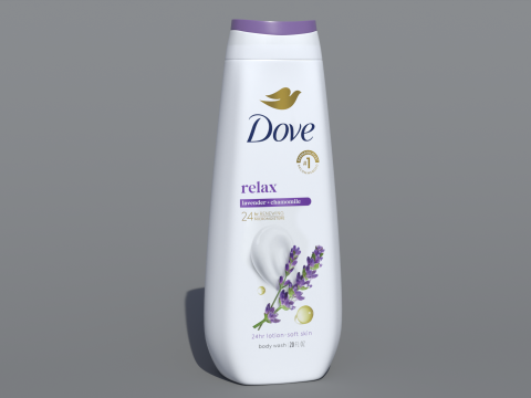 多芬放松沐浴露 3D 模型