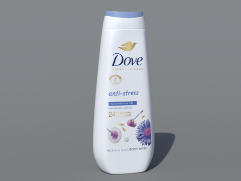 Dove Advanced Care Anti-Stress Body Wash 3D Model