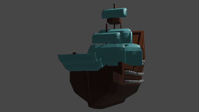 Pirateship pirate ship 3Dモデル .c4d .max .obj .3ds .fbx .stl .blend 