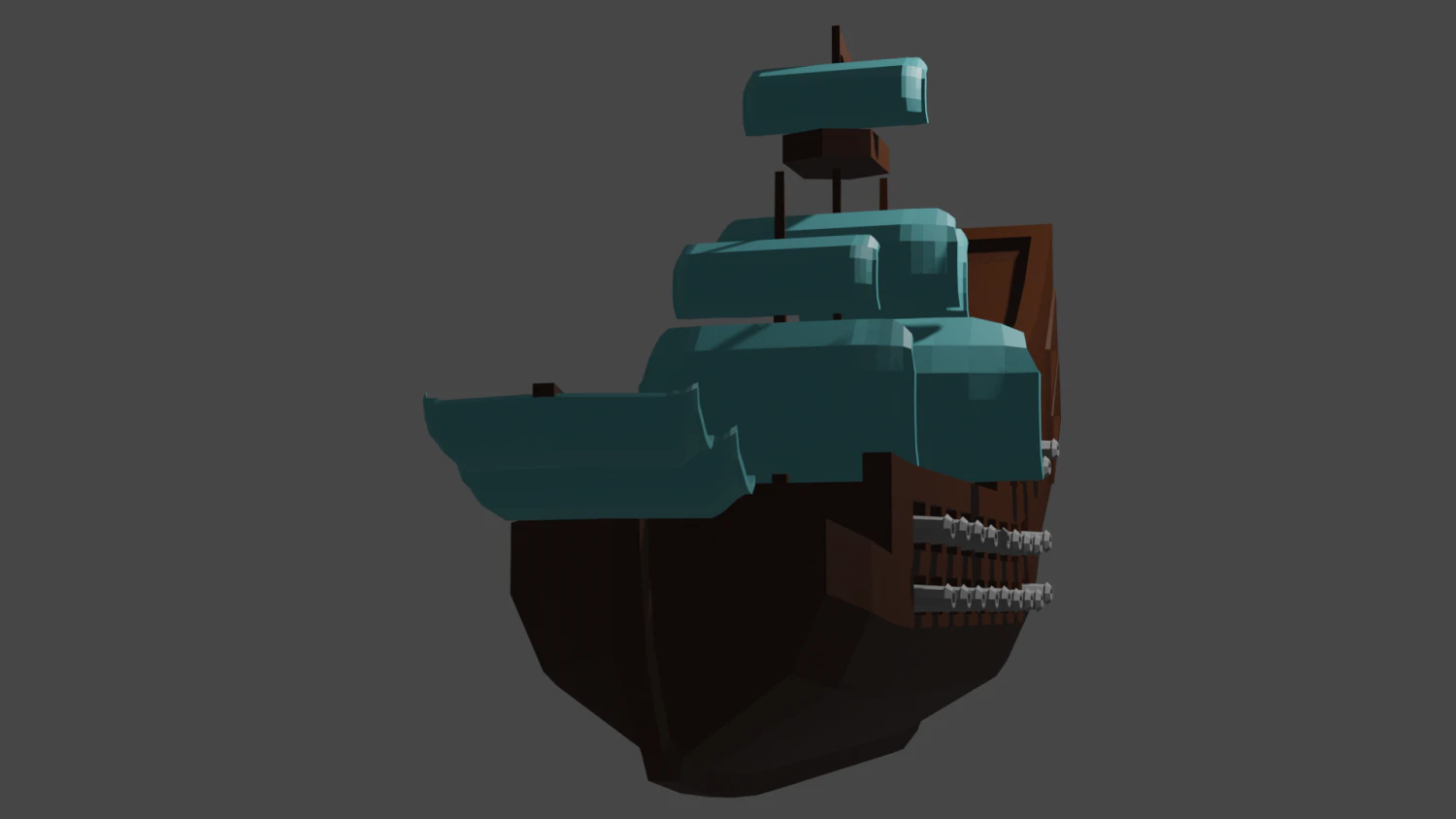 Pirateship pirate ship 3D Model .c4d .max .obj .3ds .fbx .stl .blend 