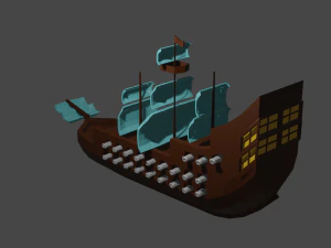 Pirateship pirate ship 3D Model