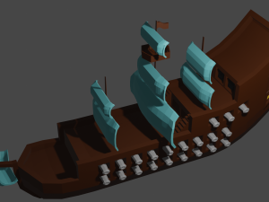 Pirateship pirate ship 3Dモデル