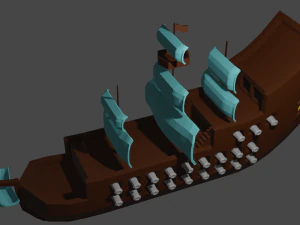 Pirateship pirate ship 3D Model