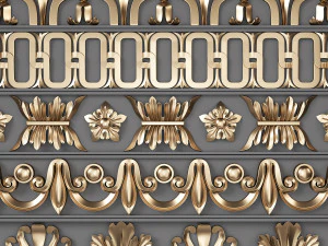 Накладной орнамент 02 3D Модель