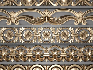 Накладной орнамент 03 3D Модель