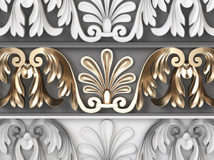 Trim Ornament 04 3D Модель