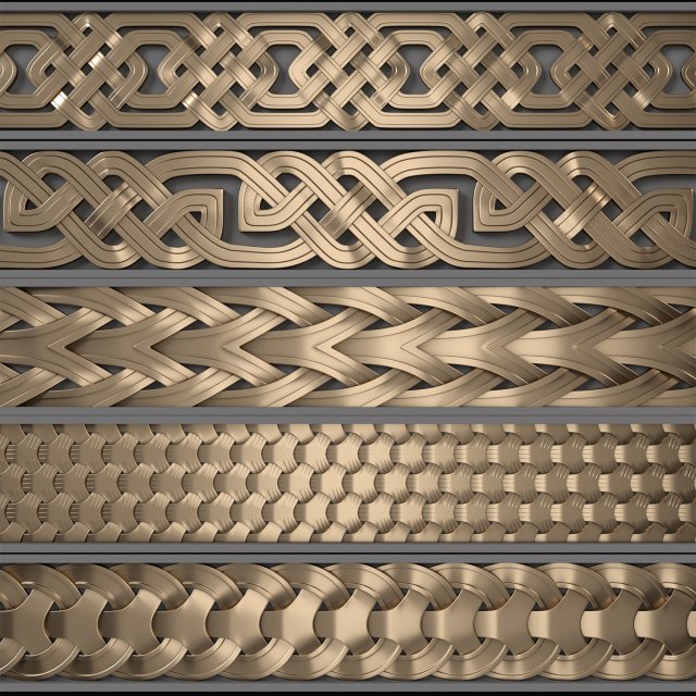 Trim Ornament 08 Modello 3D .c4d .max .obj .3ds .fbx .stl .blend