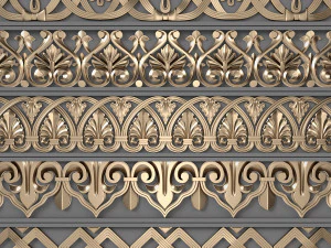 Обрезной орнамент 10 3D Модель