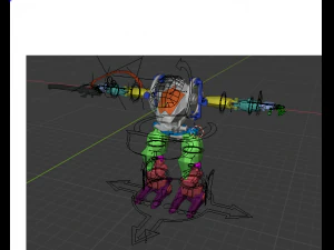 avatar amp suit exoskeleton robot 3D Model