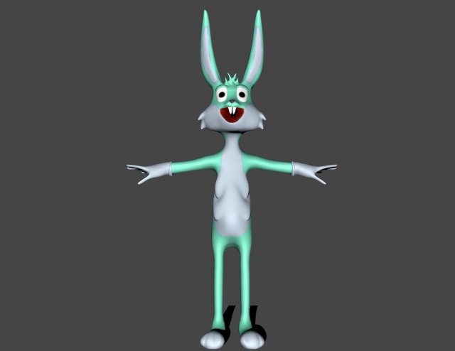 bugs bunny 3Dモデル .c4d .max .obj .3ds .fbx .stl .blend 