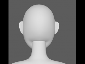 base mesh girl character 3D Модель