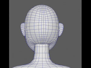 base mesh girl character 3D Модель