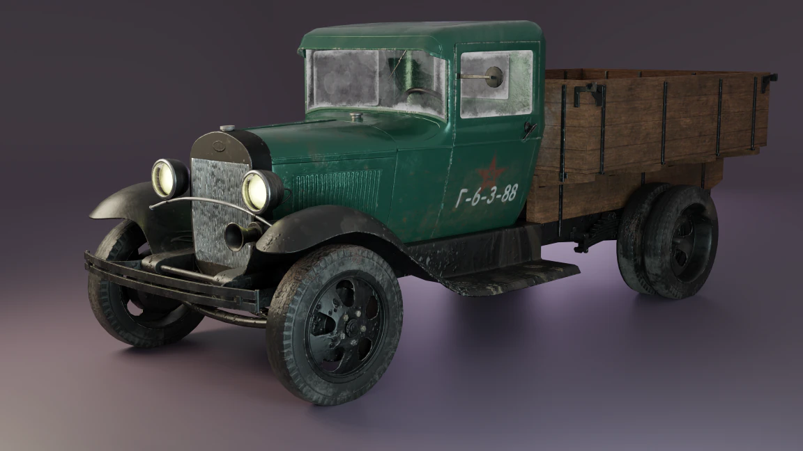 gaz-aa Modello 3D .c4d .max .obj .3ds .fbx .stl .blend 