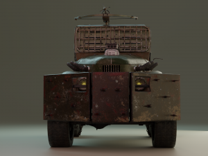 post-apocalyptic truck 3D Model