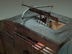 post-apocalyptic truck 3D Model