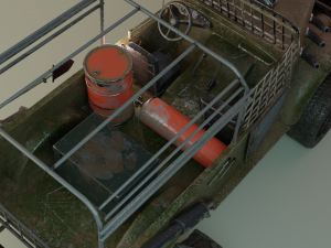 post-apocalyptic truck 3D Model