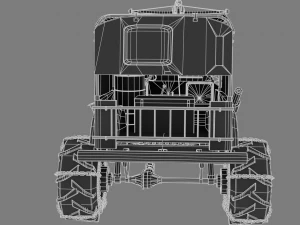 caminh&atilde;o p&oacute;s-apocal&iacute;ptico Modelo 3D