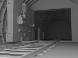 sealed gates in the subway 3D Model