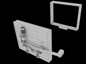 sealed gates in the subway 3D Model