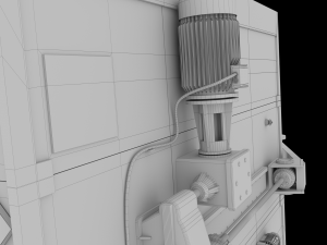 sealed gates in the subway 3D Model