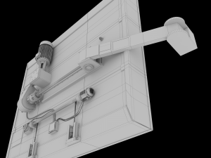 sealed gates in the subway 3D Model
