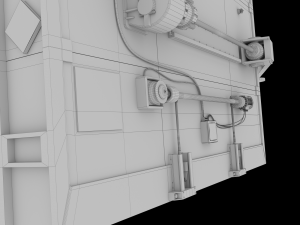 sealed gates in the subway 3D Model