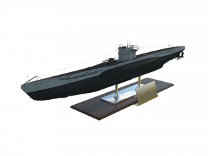 desktop models of german submarines 3D Model
