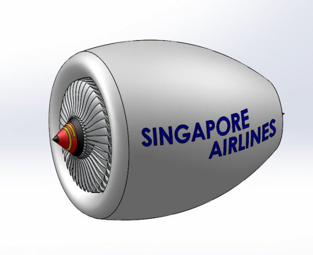 jet engine propellor 3D 모델 .c4d .max .obj .3ds .fbx .stl .blend 