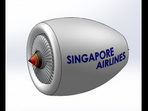 jet engine propellor 3D Model