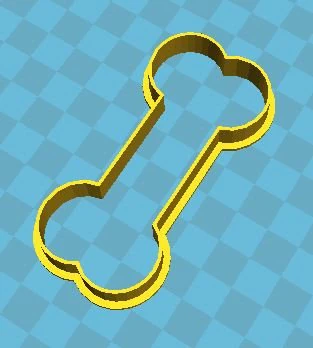 bone cookie cutter 3D Print Model .c4d .max .obj .3ds .fbx .stl .blend 