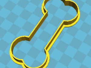 bone cookie cutter 3D-printmodel